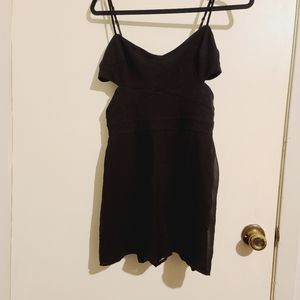 Bebe Black Cutout Sides romper sz10
